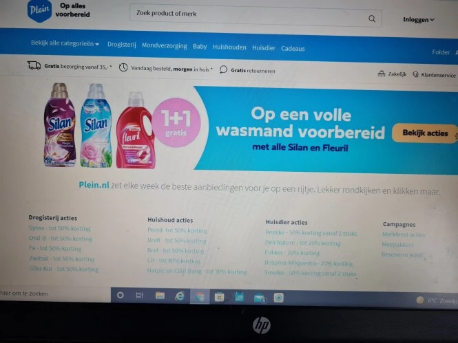 Bij plein.be nu 1+1 op Silan en Fleuril.