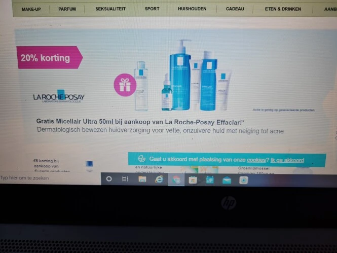 Bij deonlinedrogist.nl gratis micellair ultra...