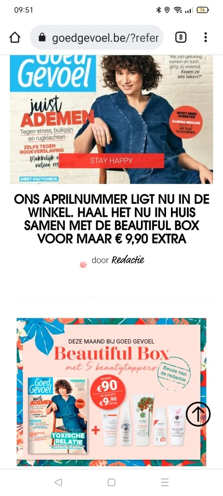 Koop het aprilnummer van Goed gevoel en je ka...