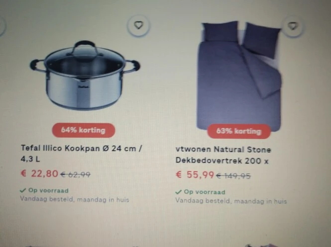Hoge kortingen tot -64% bij Fonq op verschill...