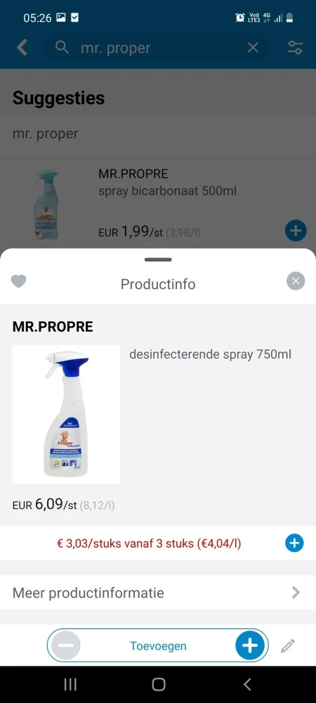 Mr proper verschillende soorten rode prijs of...