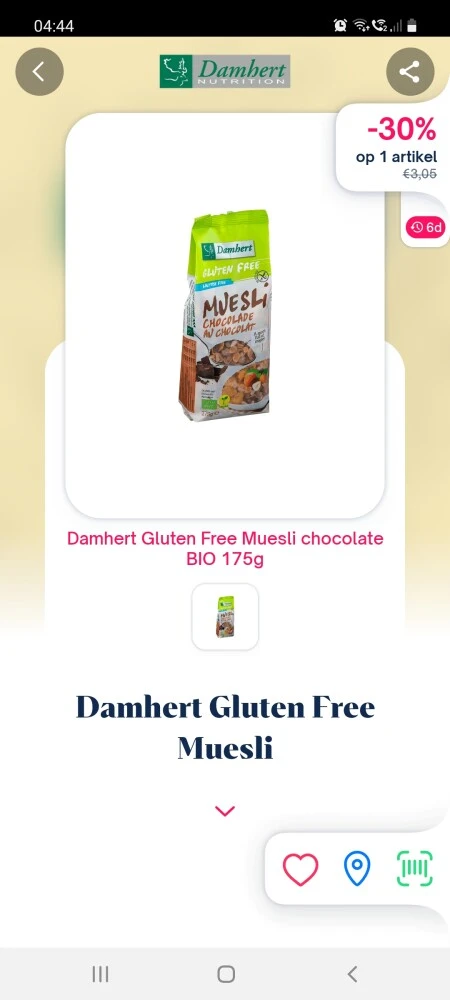 Shopnium 30% cashback damhert gluten free mue...