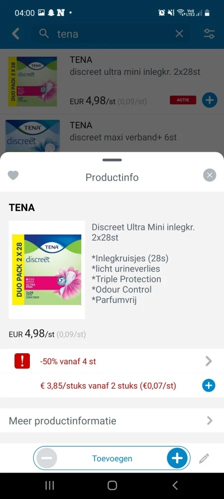 Collect and go tena momenteel goedkoper bav x...