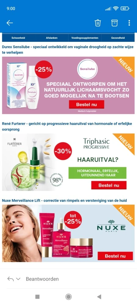 Bij farmaline.be is er tem 13/05 tot 30% op D...