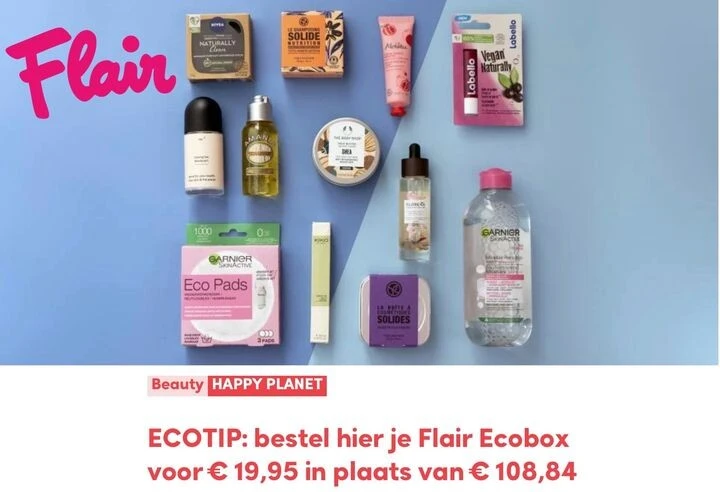 Ecobox van Flair (twv 108,84€) voor 19,95€ 🤩...