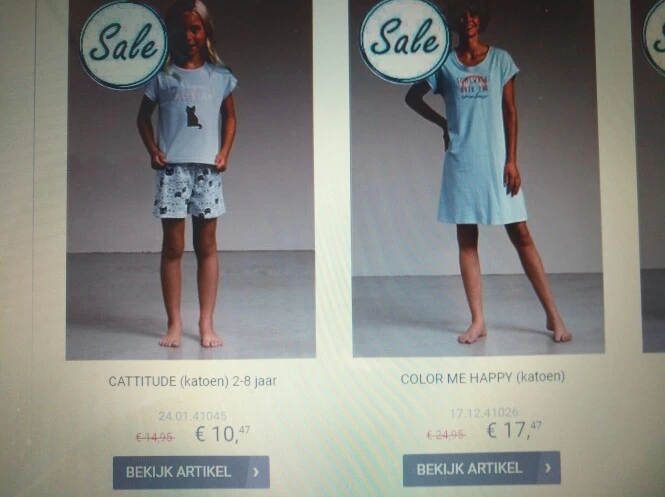 Tot - 35% op nachtkleding v Eskimo vr dames,...