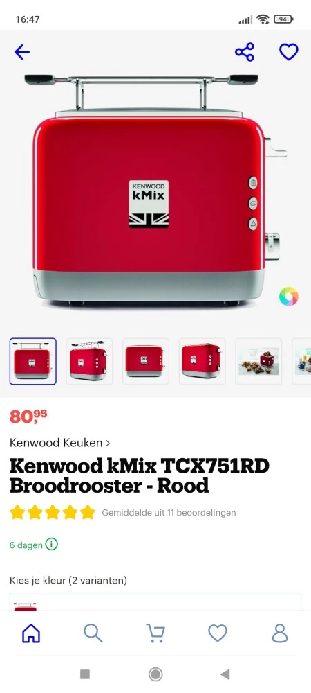 Bij Kenwood krijg je 20% korting op geselecte...