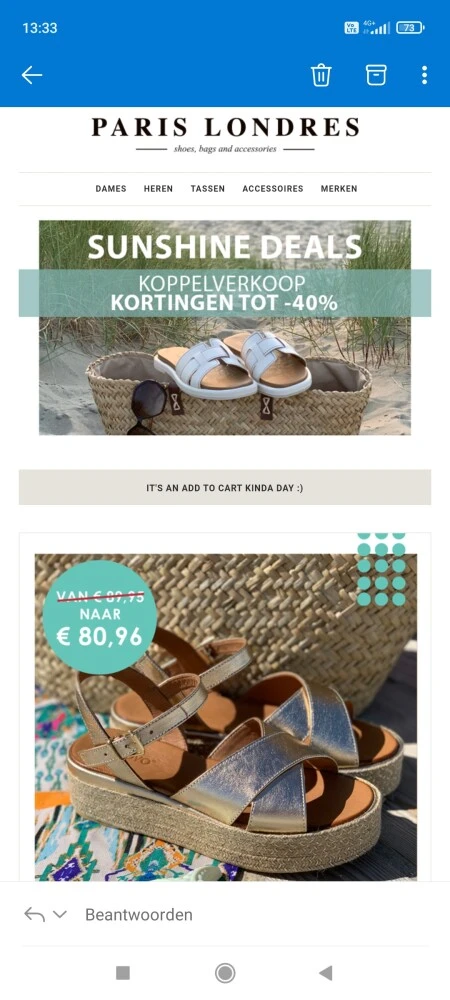 Koppelverkoop bij paris londres; tot -40% bij...