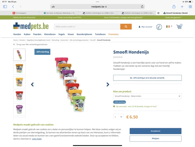 20% korting op Smoofl Hondenijs - medpets - h...