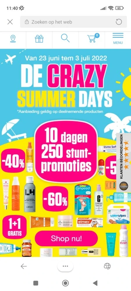 Crazy summer deals bij medi-market tem 03/07...