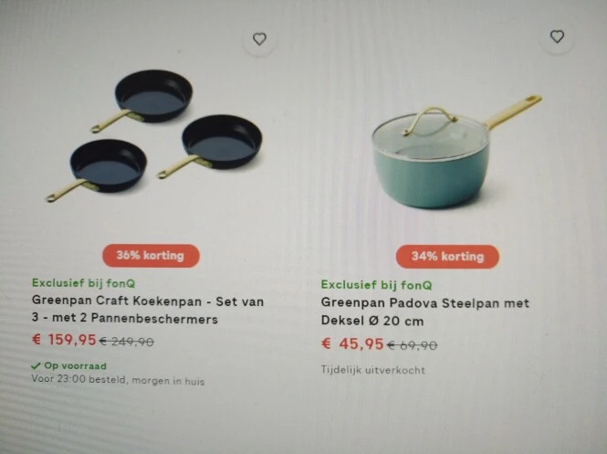 Tot -49% op selectie kookpotten/pannen v Tefa...