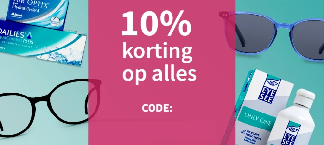 10% op alles zonder minimale bestelwaarde bij...