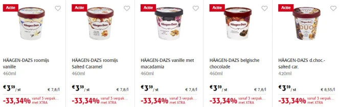 Het is het moment om Haagen Dazs in te slaan...