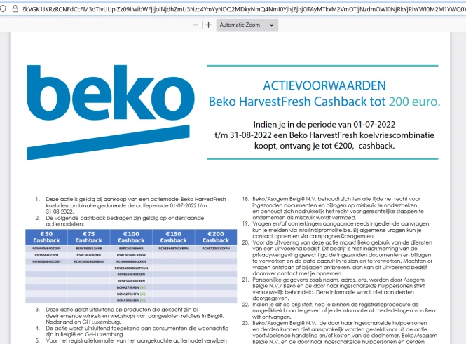 Beko HarvestFresh Cashback Dit zijn frigo's...