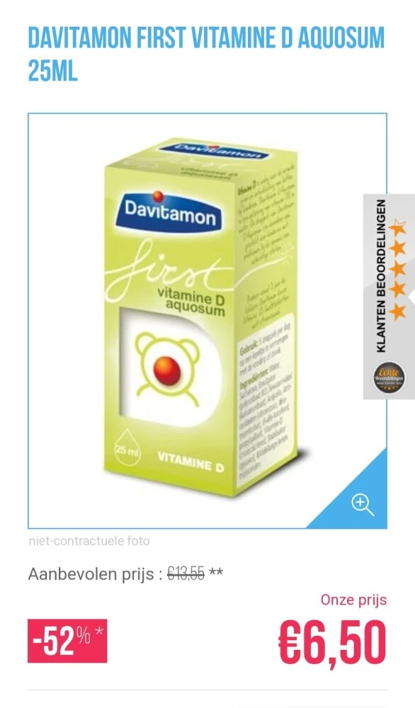 medi-market.be sunday deal -52% op davitamon...
