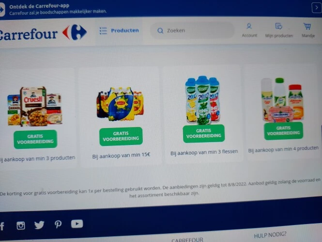 carrefour.be gratis voorbereiding met o.a. cr...