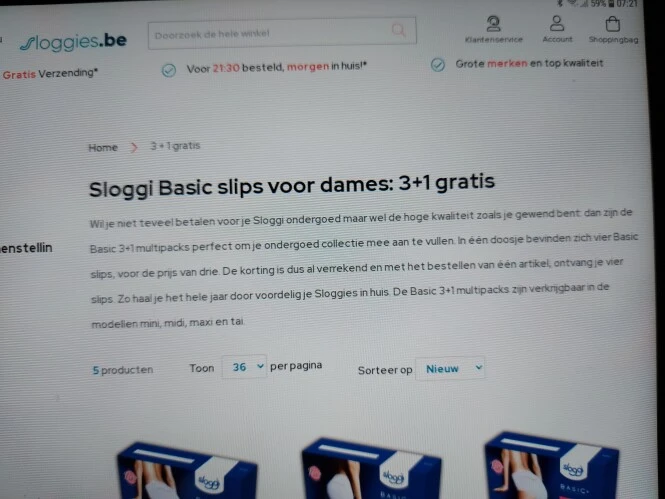 sloggies.be sloggi basic slips voor dames: 3+...