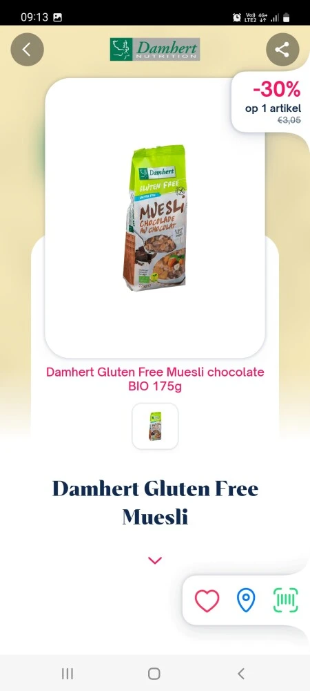 Shopnium 30% cashback damhert glutenvrij mues...