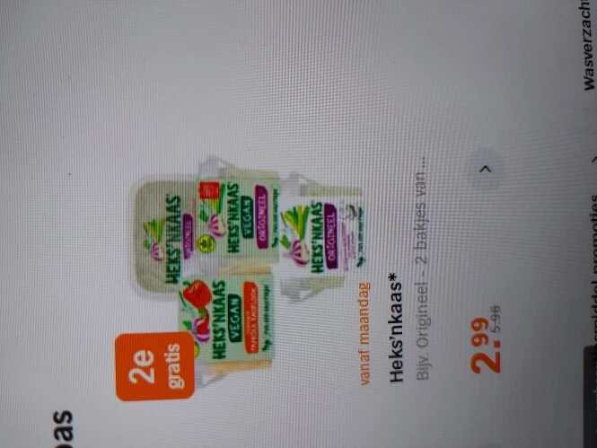 Albert Heijn vanaf maandag heks'nkaas 2de gra...