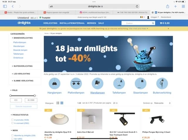 18 jaar dmlights tot 40% korting op https://w...