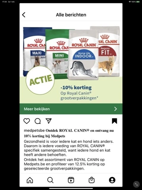 Ontdek ROYAL CANIN® en ontvang nu 10% korting...