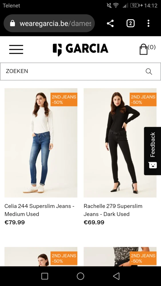 -50% op 2de jeansbroek v Garcia tijdens Garci...