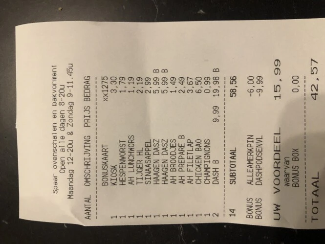 Hamstereeen, veel 2e gratis bij albert heijn....