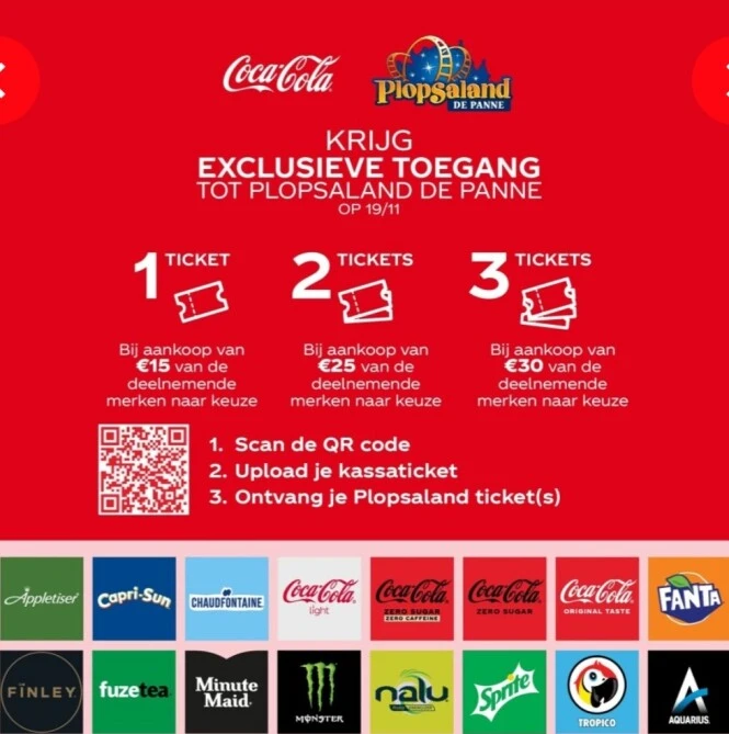 Delhaize: bij aankoop van 15 euro van Coca co...