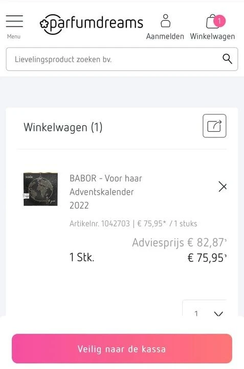 Jaarlijks koop ik de adventskalender van Babo...