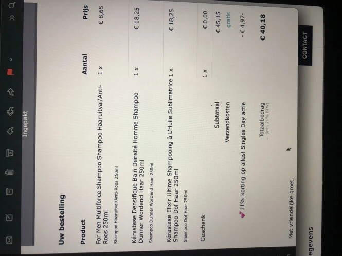 -11% korting op alles bovenop de bestaande ko...