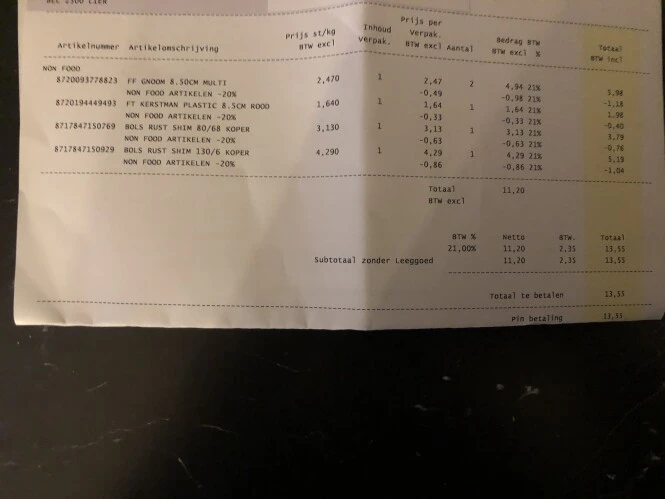 -20% op alle non-food bij makro. Nog wat leuk...