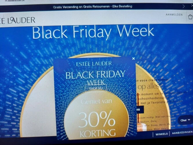 esteelauder.be -30% op alles* Geldig tot 28/1...