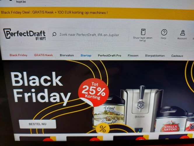 hopt.be black friday tot 25% korting.