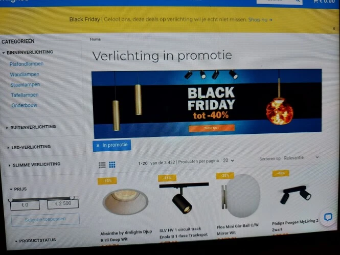dmlights.be black friday tot -40%