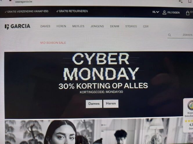 wearegarcia.be cyber monday 30% korting op al...