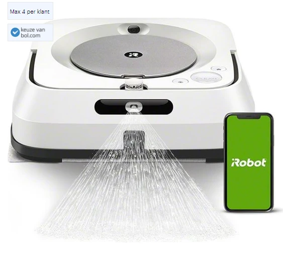 Dagdeal bij bol.com: iRobot Braava jet m6 - D...