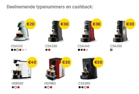 Philips Senseo Tot €40 cashback. https://dome...
