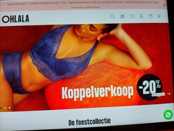lingerie-ohlala.be koppelverkoop -20%