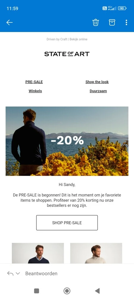 Pre sale bij State of art: 20% korting op een...