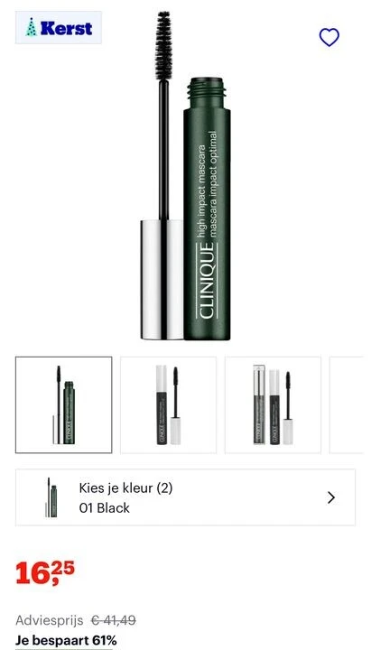 Clinique High Impact Mascara bij bol voor 16,...
