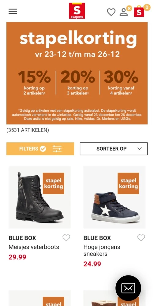 Vanaf vrijdag 23 december t/m maandag 26 dece...