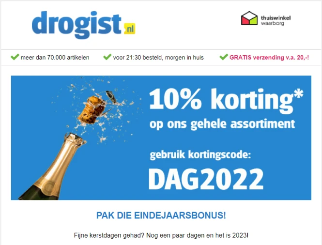 10% korting bij drogist.nl code: DAG2022 #ko...