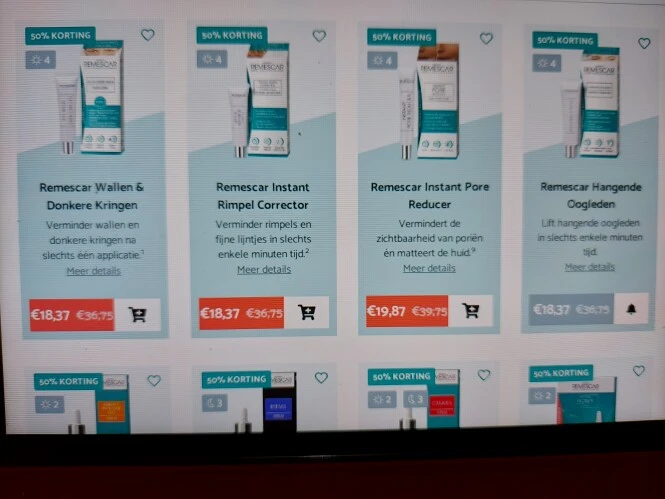 remescar.com 50% korting op geselecteerde ite...