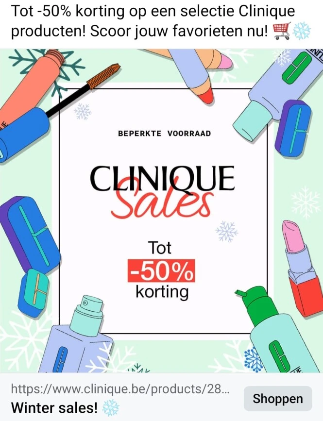 clinique.be winter sales tot -50% op een sele...