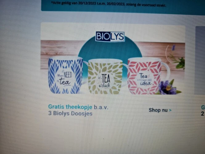 Bij 24pharma.be krijg je gratis theekopjes b....