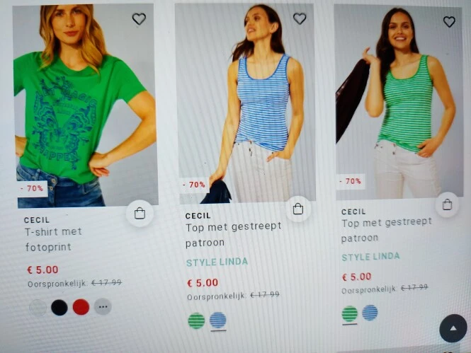cecil-mode.be tot -70% op geselecteerde items