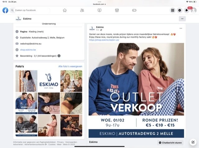 Outletverkoop Eskimo 1/2 Autostradeweg 2 9090...