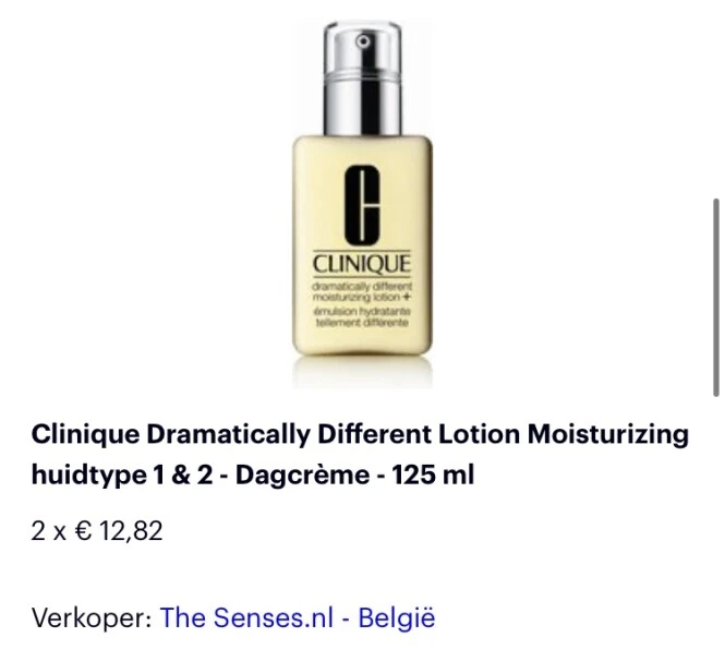 Op bol.com enkele Clinique producten deze mor...