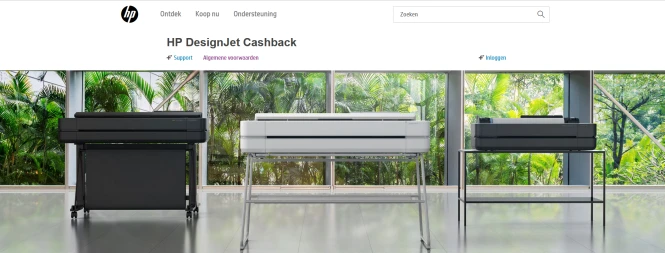 HP DesignJet Cashback €150,- cashback https:/...