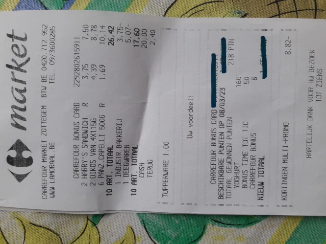 Carrefour market Harry's sandwiches 1+1grati...